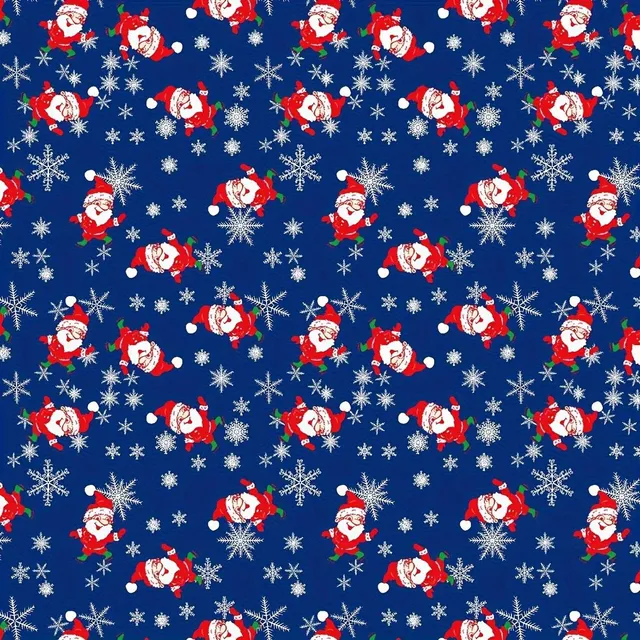 10 pcs of Christmas wrapping paper set with cheerful motifs