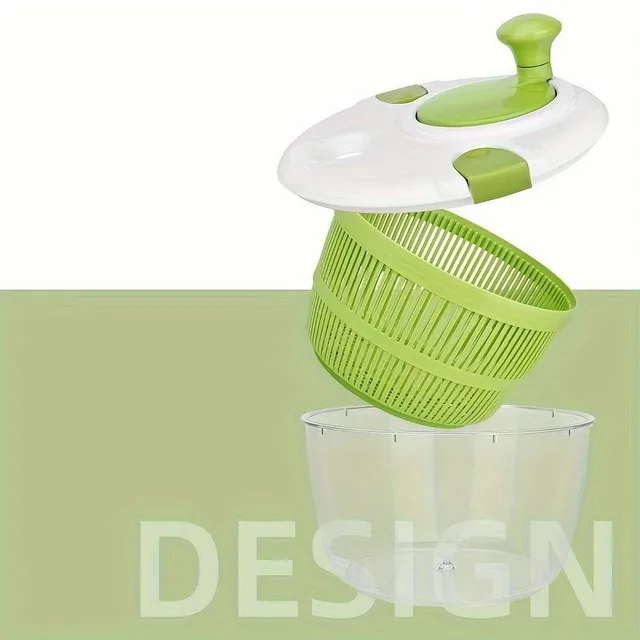 Drip dish and salad dryer - a multifunctional tool for easy washing and drying vegetables and fruits