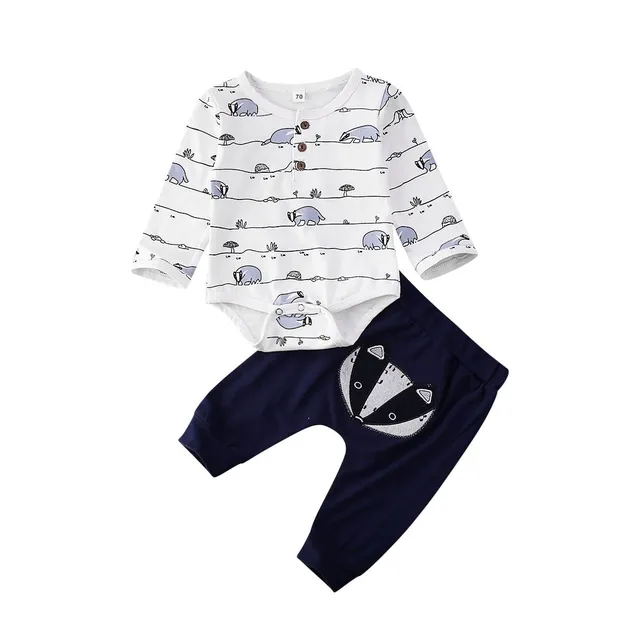 Baby bodysuit set with sweatpants