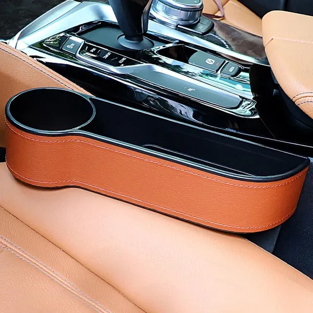 Stylish leather car organiser