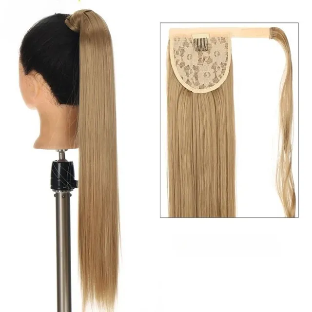 Women's long synthetic hair extensions for thickening hair