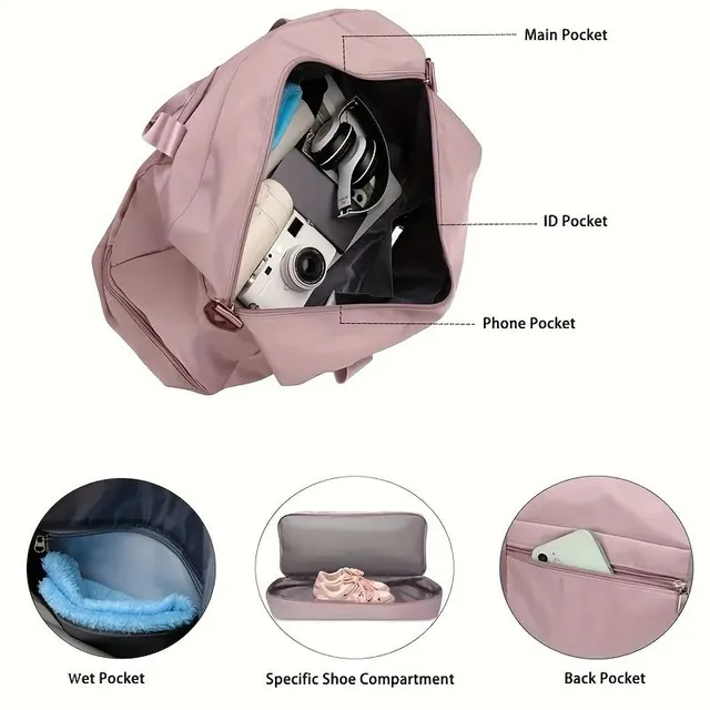 Travel bag with large capacity for easy packaging