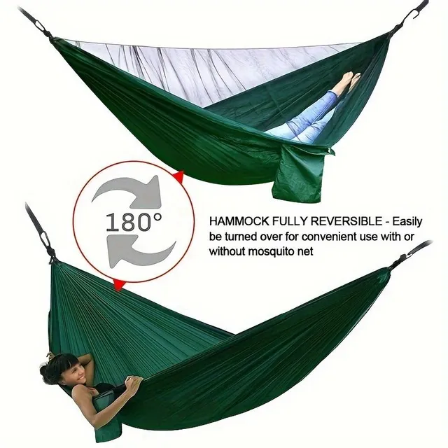 Automatic self-folding hammock against mosquitoes - Perfect protection for outdoor camping