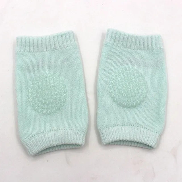 Baby knee pads with smiley face