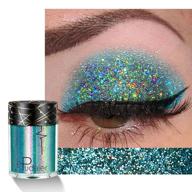 Luxury glitter in several color variants with universal use on eyes, lips and body