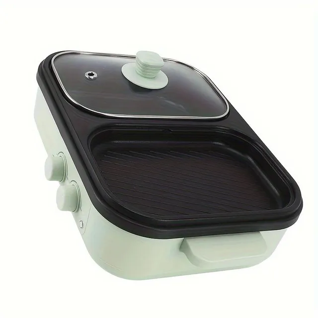 Multifunctional electric grill and fondue, ideal for BBQ, fondue and soup