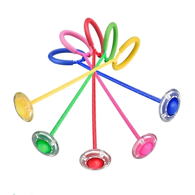 Bouncing ball on rope / outdoor LED toy FLASH