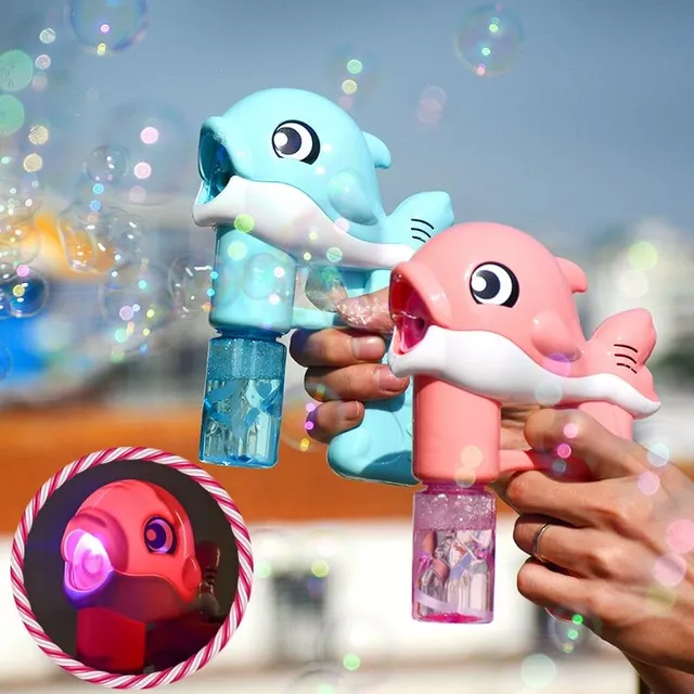 Dolphin-shaped automatic electric baby super bubbler