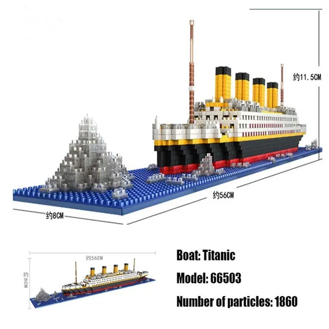 Lodné model Titanic Mini kit DIY