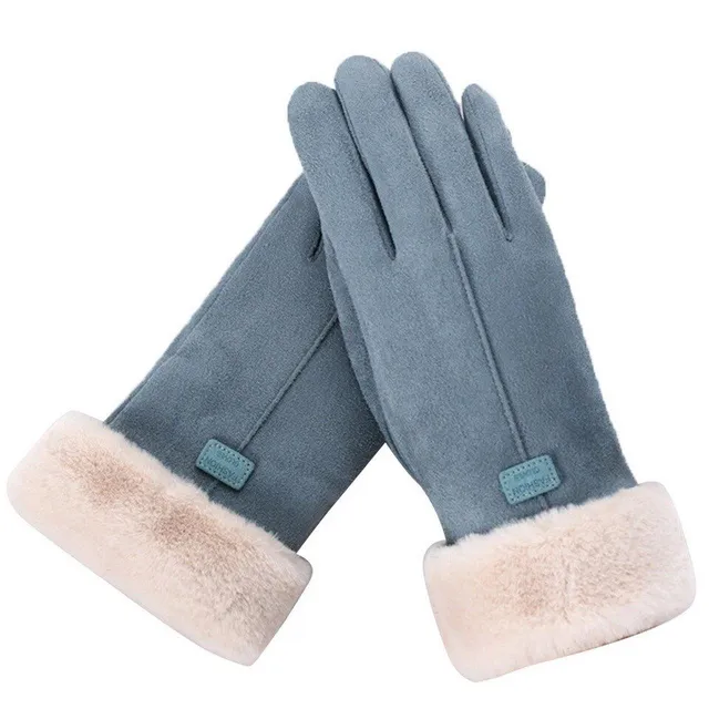 Ladies luxury gloves with wool lining Marika