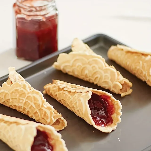 Gaufrier pour pizzelles, krumkake et cornets de glace