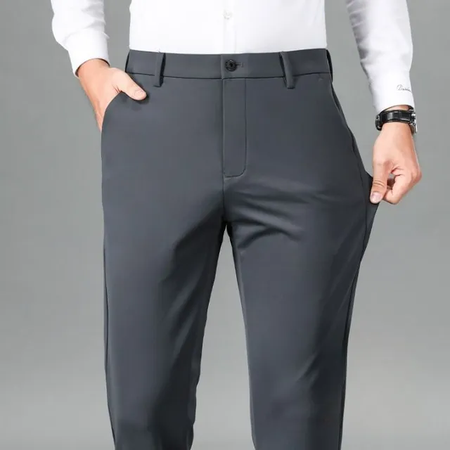 Men's Warm and Strong Suit Pants - Elegant and Comfortable Pants for Colder Days