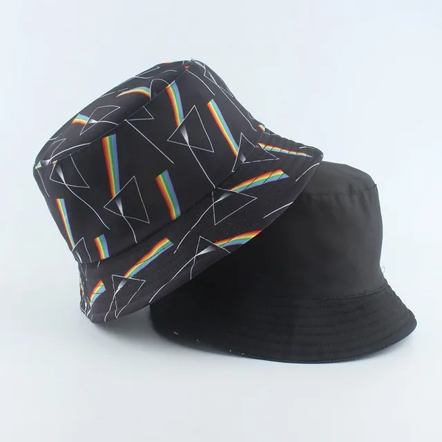 Unisex hat with smiley colorful stripe