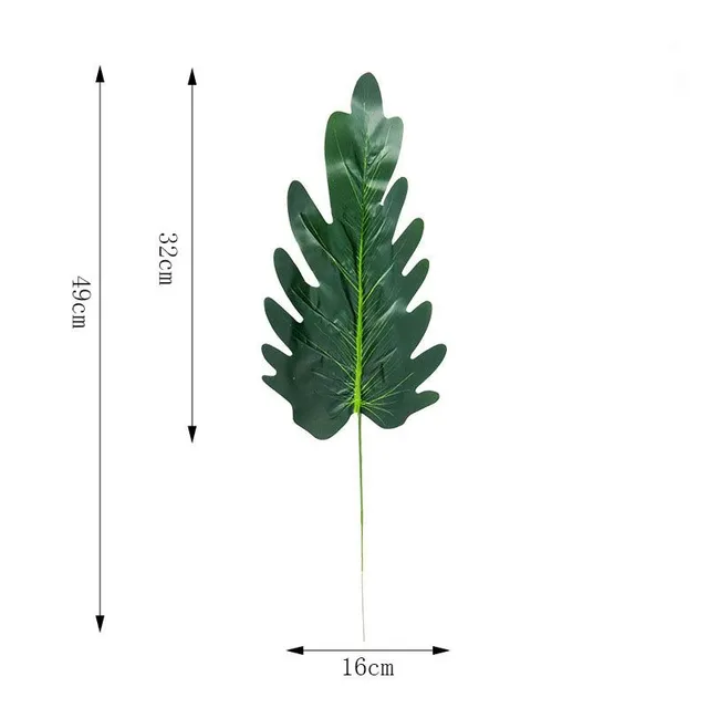 Artificial decorative leaves for vase