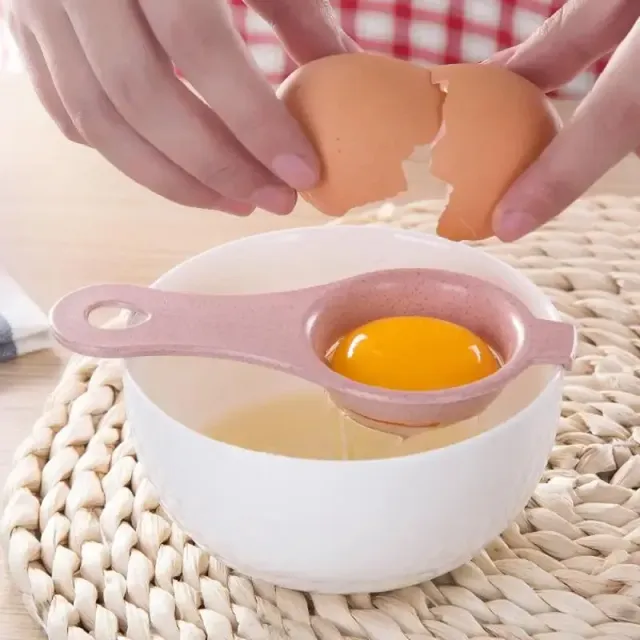 1 ks farebný separátor vaječných bielkov a vaječných žĺtkov vyrobených z potravinového plastu - kuchynská pomoc na separáciu vaječných bielkov a vaječných žĺtok