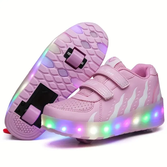 Copii LED Roller Adidași 2in1