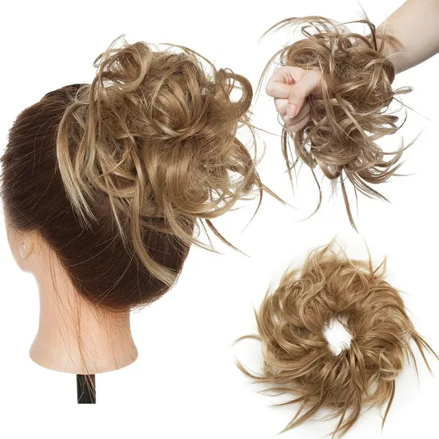 Postiche pour cheveux - chignon avec élastique