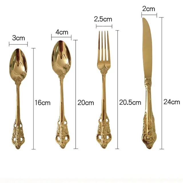 Set of retro cutlery - 4 pcs