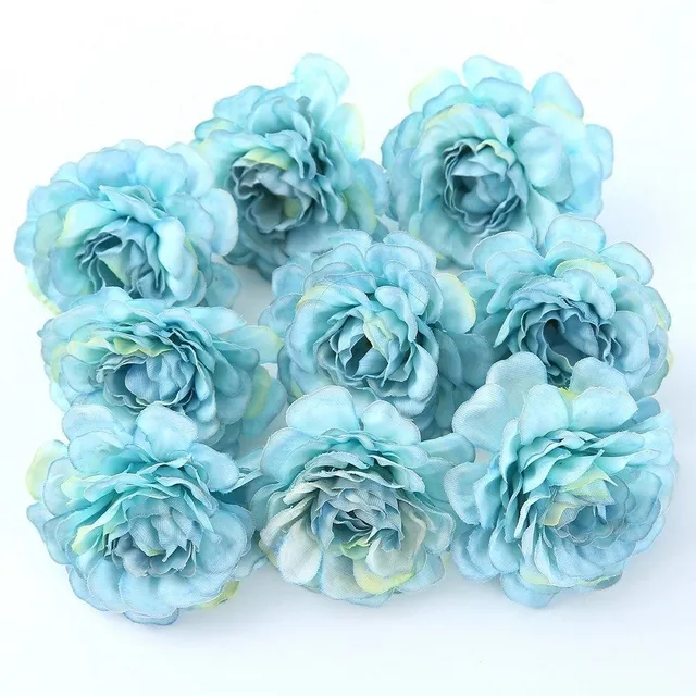 Decorative artificial flowers 10 k svetlo-modra