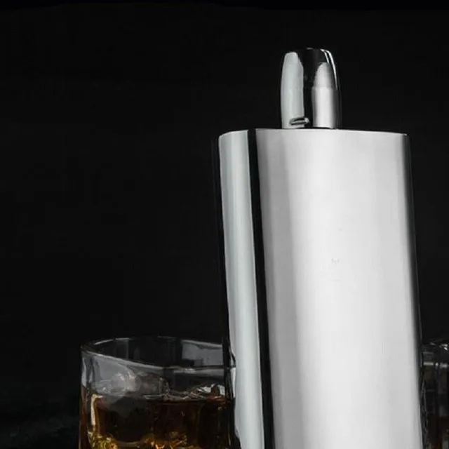 Stainless steel flask with eagle