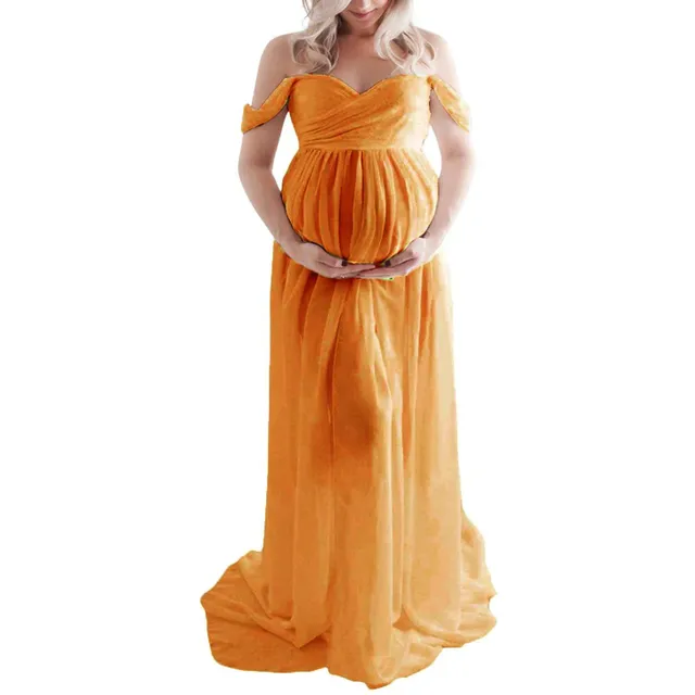 Nádherné šifónové tehotenské šaty