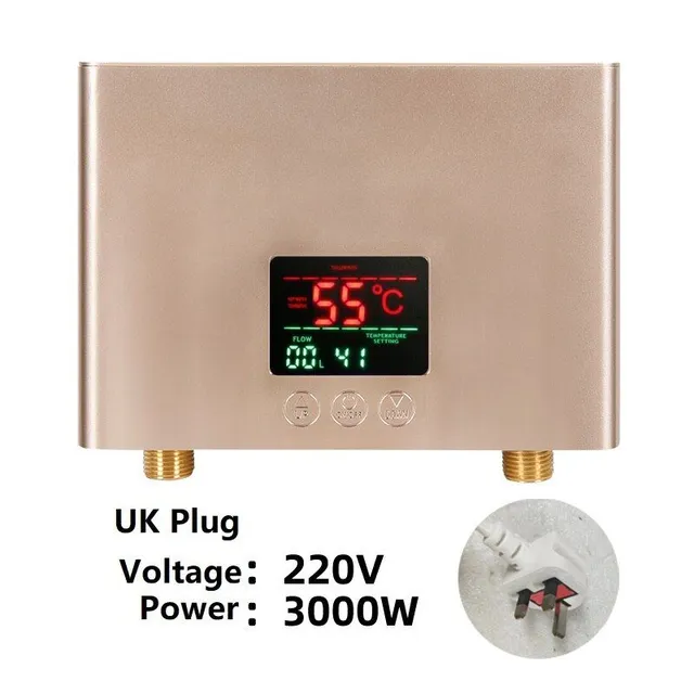 110V 220V ohrievač vody Kúpeľňa Kuchyňa Nástenný elektrický ohrievač vody LCD displej s diaľkovým ovládaním