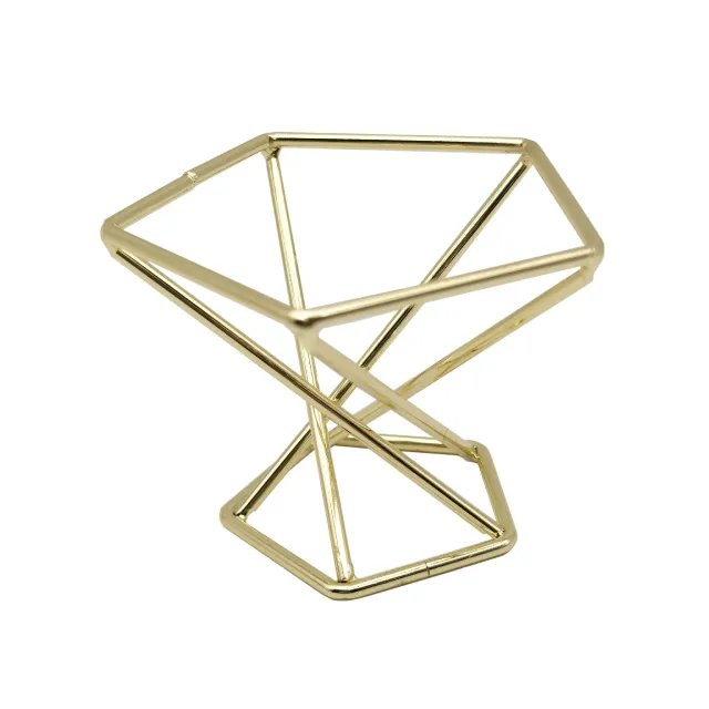 Luxury metal sponge stand for makeup - more color variants, geometric shape
