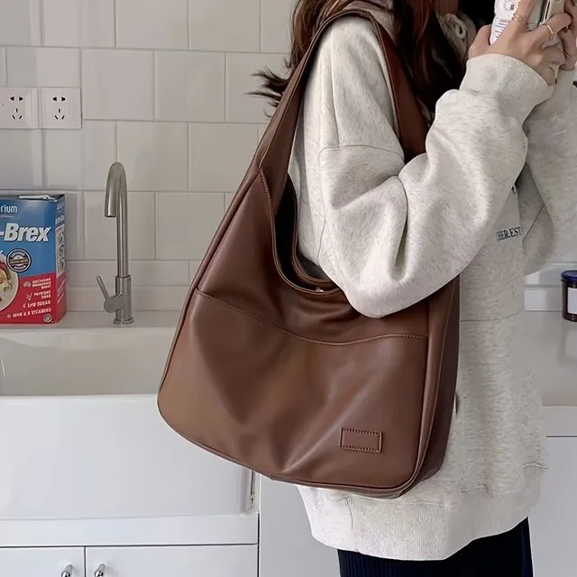 Damska monochromatyczna torba Hobo