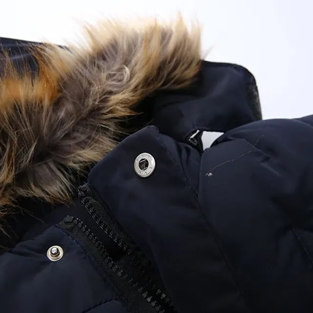 Długa pikowana kurtka zimowa dla dzieci DesignStar