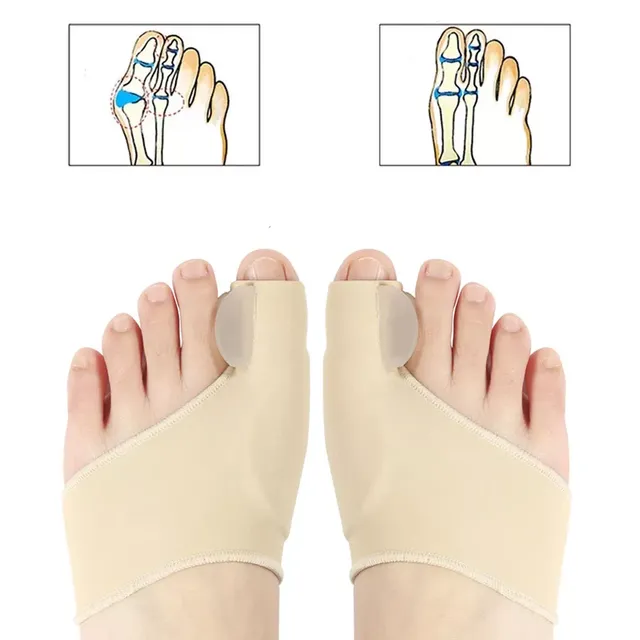 Corector pentru degetul mare deviat al piciorului cu separator de degete pentru tălpile ortopedice