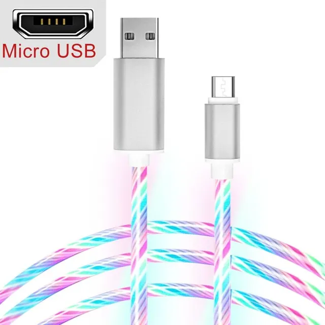 Illuminated charging cable