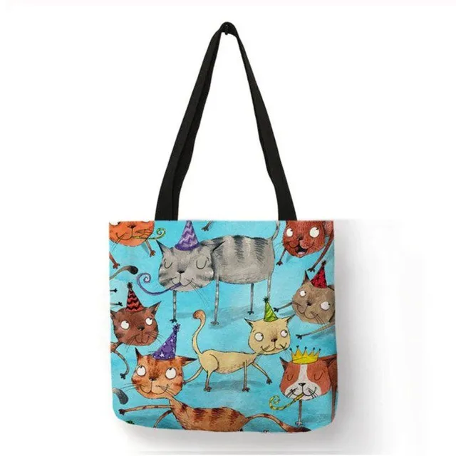 Solid bag with cats 40x40cm