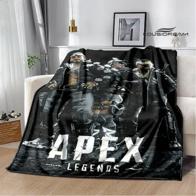 Couverture imprimée douce et agréable pour enfants avec des motifs du jeu Apex Legends