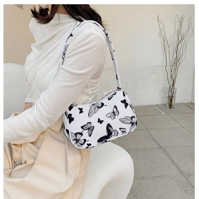 Modern shoulder bag with animal print Kurt