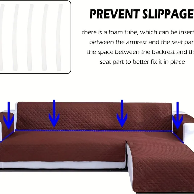 Waterproof sofa cover for furniture protection - reversible, easy to clean and ideal for bedroom, office and living room decoration