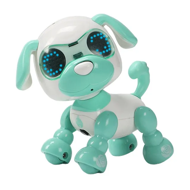 Câine robot LED drăguț (verde)