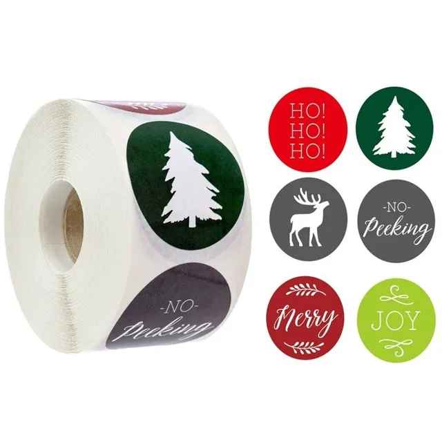 Christmas stickers with Christmas motifs