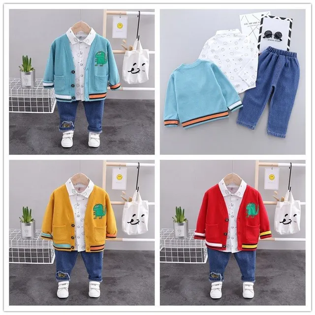 Ensemble de printemps pour enfant avec chemise et pull