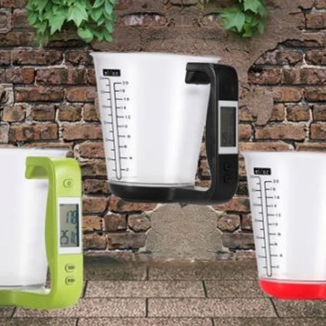 Digital scale and measuring cup in one - 3 colours
