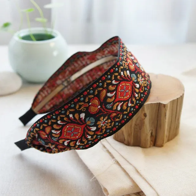 Women's embroidery headband