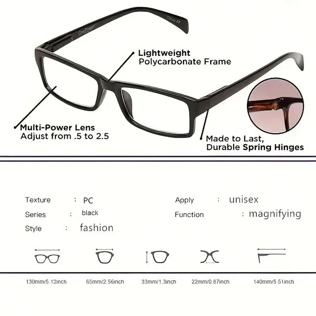 Nové multifokální brýle na čtení pro ženy a muže - Automatické bifokální brýle pro všechny