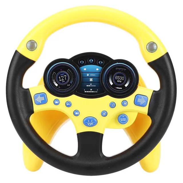 Children's electric interactive steering wheel