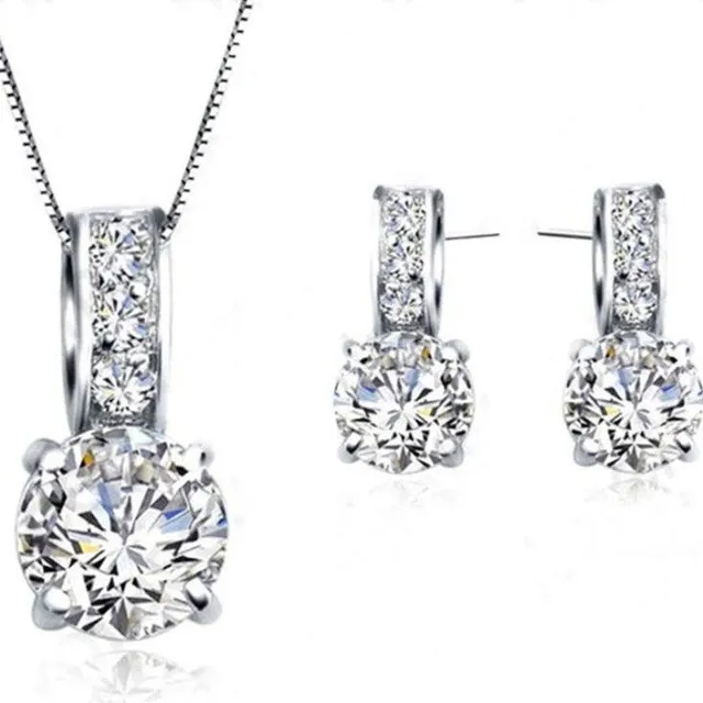 Silver jewellery set