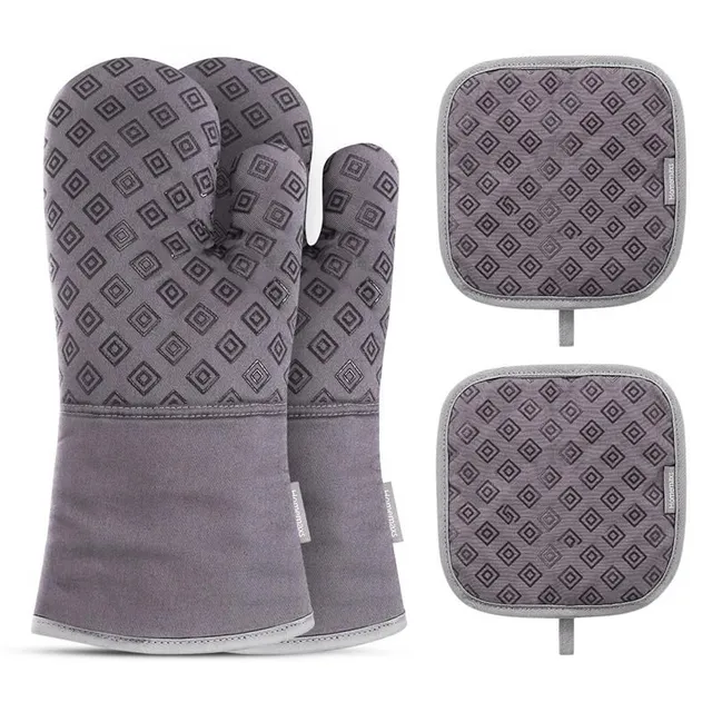 4 pcs Kitchen mitt and mat