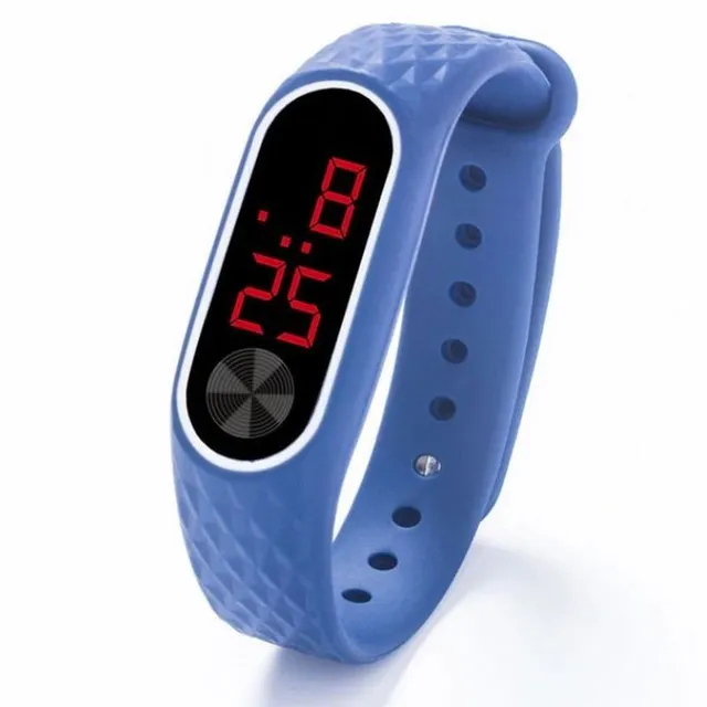 Orologio in silicone a LED per bambini blue