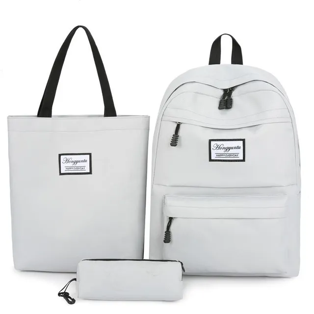 Women's school backpack with accessories