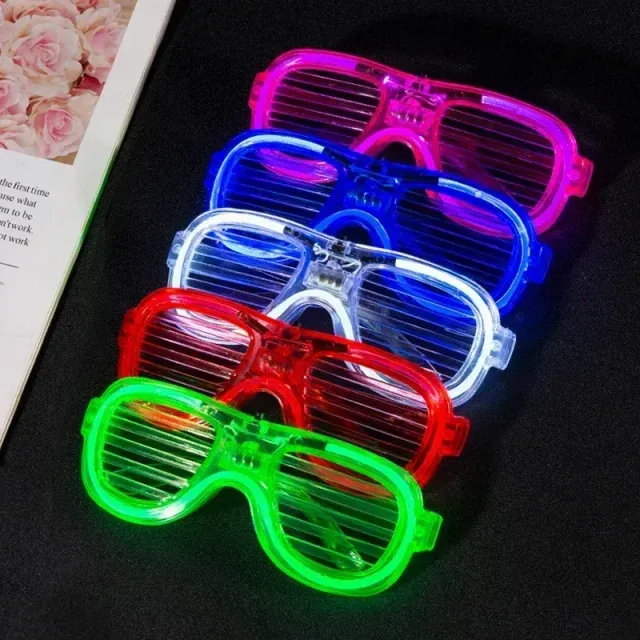 Neon glowing LED glasses for parties for children and adults