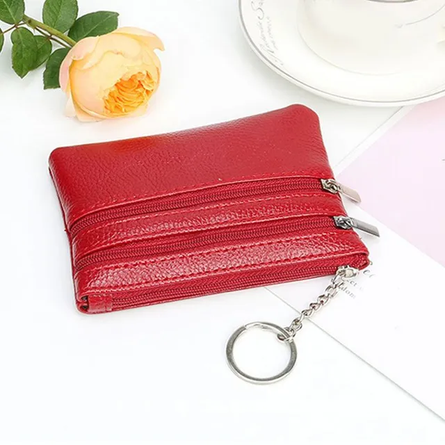 Colourful leatherette key pouch Chester