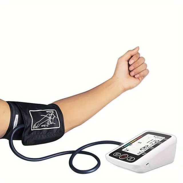 Aparat automat de măsurare a tensiunii arteriale de pe braț cu afișaj LCD