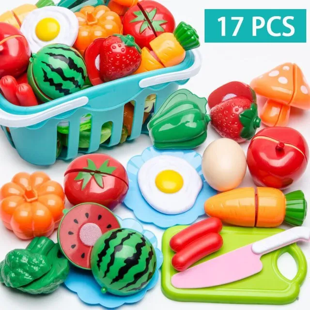 Sada plastových potravin pro děti Play Food Toy